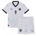 Camiseta Austria Marcel Sabitzer #9 Segunda Equipación Replica Eurocopa 2024 para niños mangas cortas (+ Pantalones cortos)